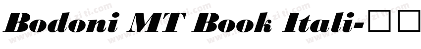 Bodoni MT Book Itali字体转换